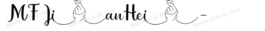 MF JianHei字体转换